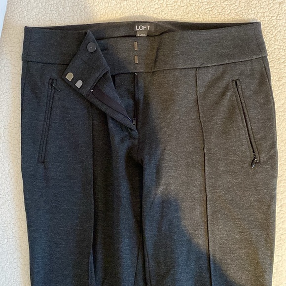 LOFT size:6 dark charcoal pants, Gently used, thicker fabric for fall/winter. - Picture 4 of 7